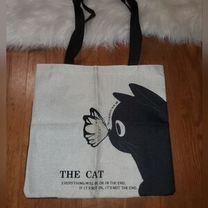 Black and White Cat Tote Bag